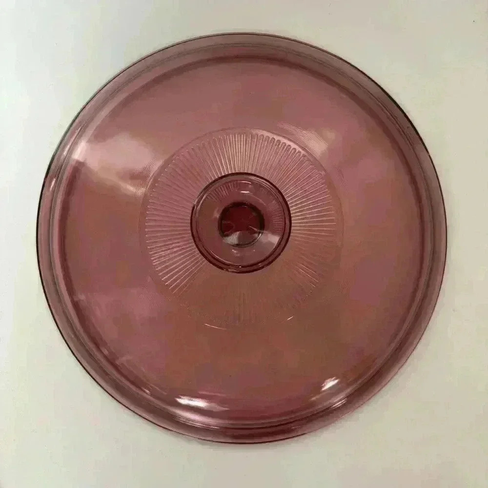 Vision Pyrex cranberry V-33-C  vented replacement lid